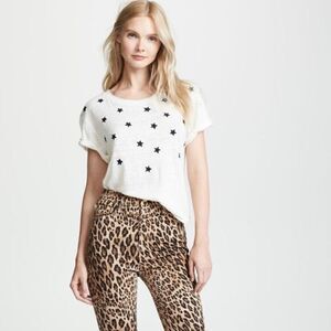 Frame Denim Ali Leopard Print High-Rise Cigarette Pants